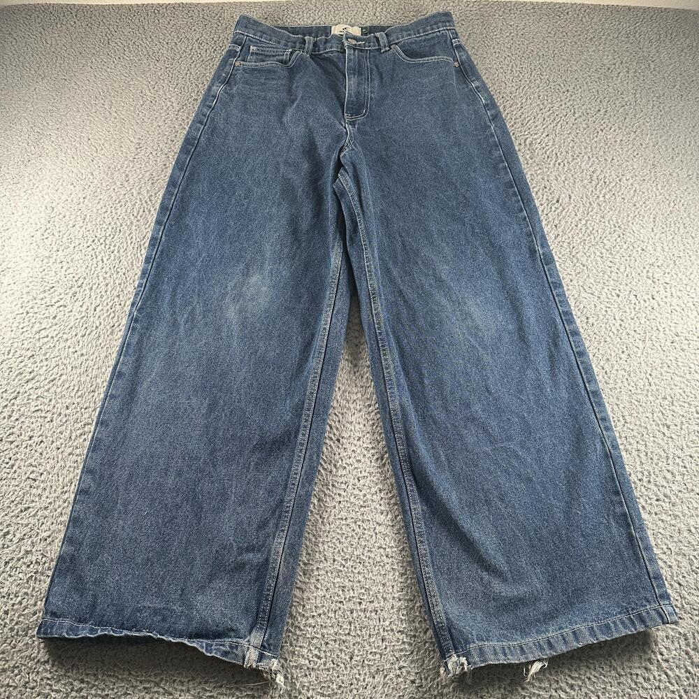 Scuffers Jumbo Jeans Mens 40(32 US) Blue Wide Leg Skater Baggy Denim Wash Grunge